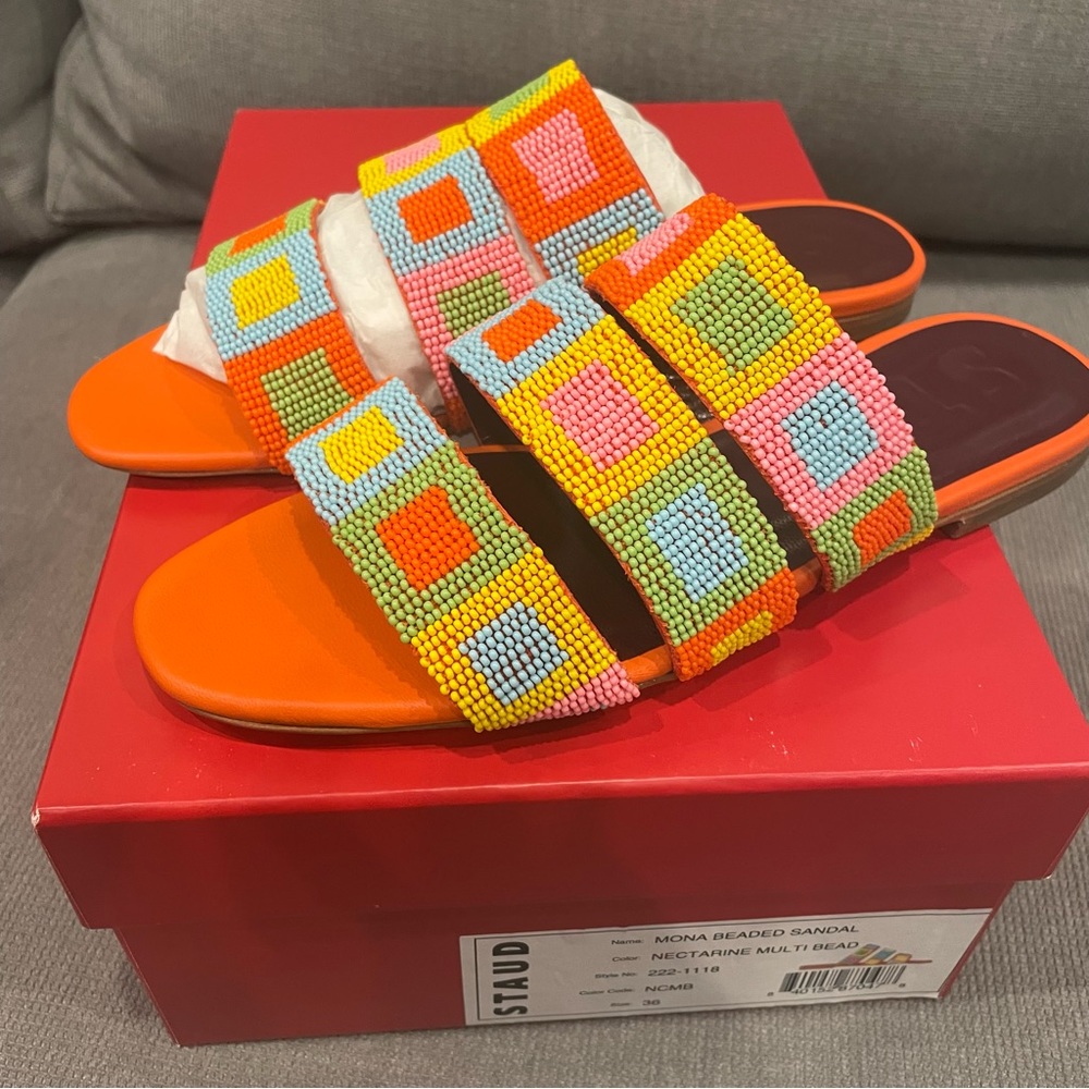 Staud Mona Beaded Sandal